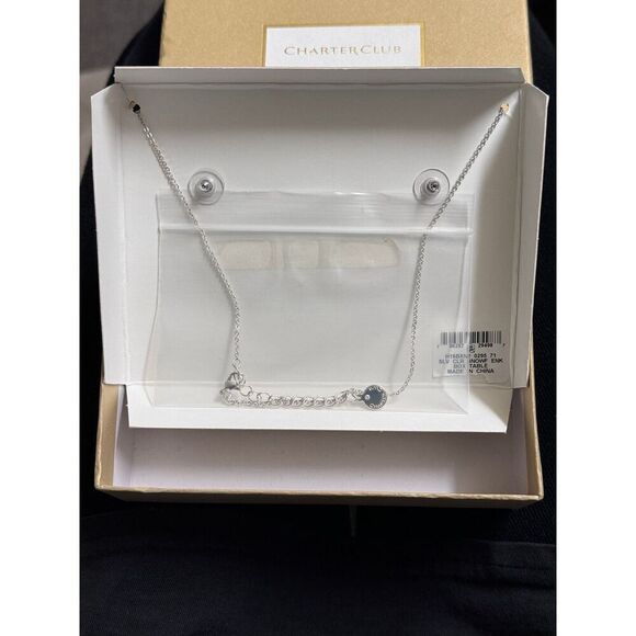 Charter Club CZ Snowflake necklace and Earring Set from Macy’s - Picture 7 of 7